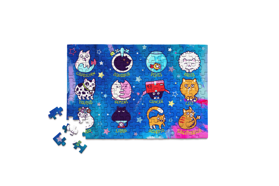 Catstrology (Cat Astrology), 150-piece mini puzzle, Micro Puzzles