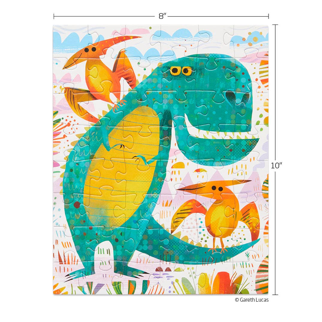 T-Rex and Friends, 48-piece kids' puzzle, WerkShoppe