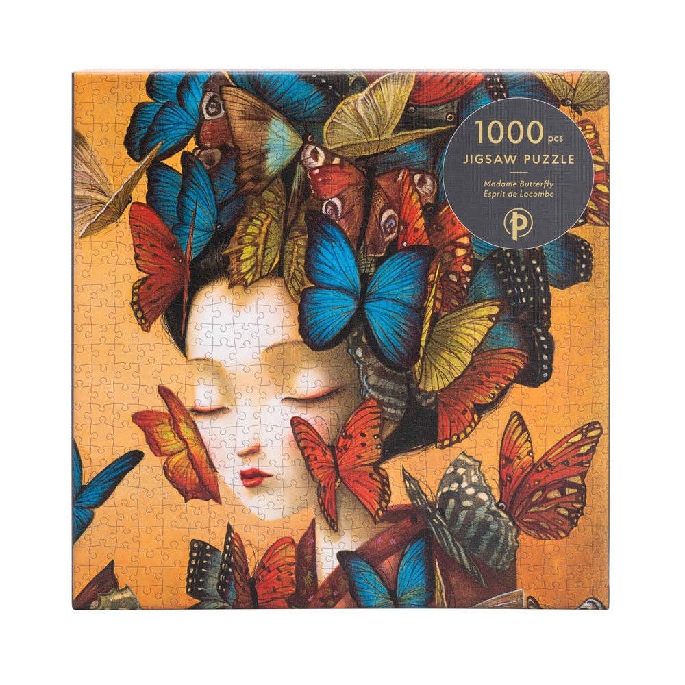 Madame Butterfly, 1000-piece foil-accented puzzle, Paperblanks