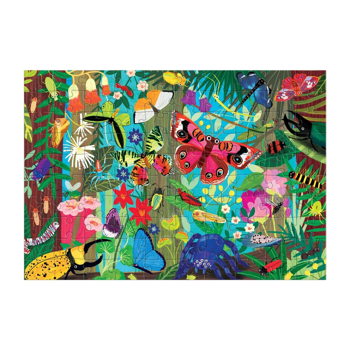 Bugs and Butterflies, 100-piece kids' puzzle, Mudpuppy