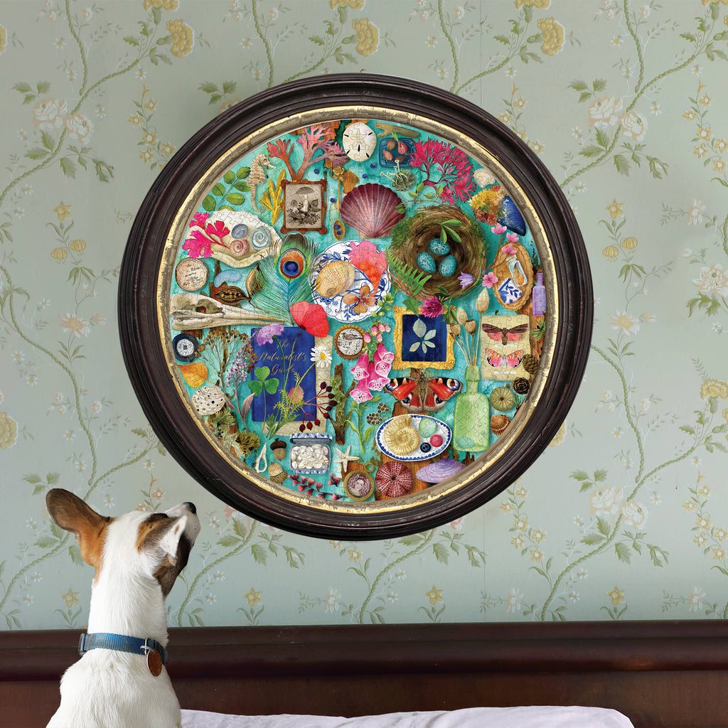 Collecting Nature, 500-piece round puzzle, eeBoo