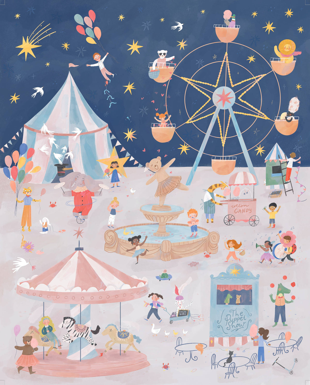 The Carnival of Wonders, 100-piece kids' puzzle, Once Upon a Puzzle
