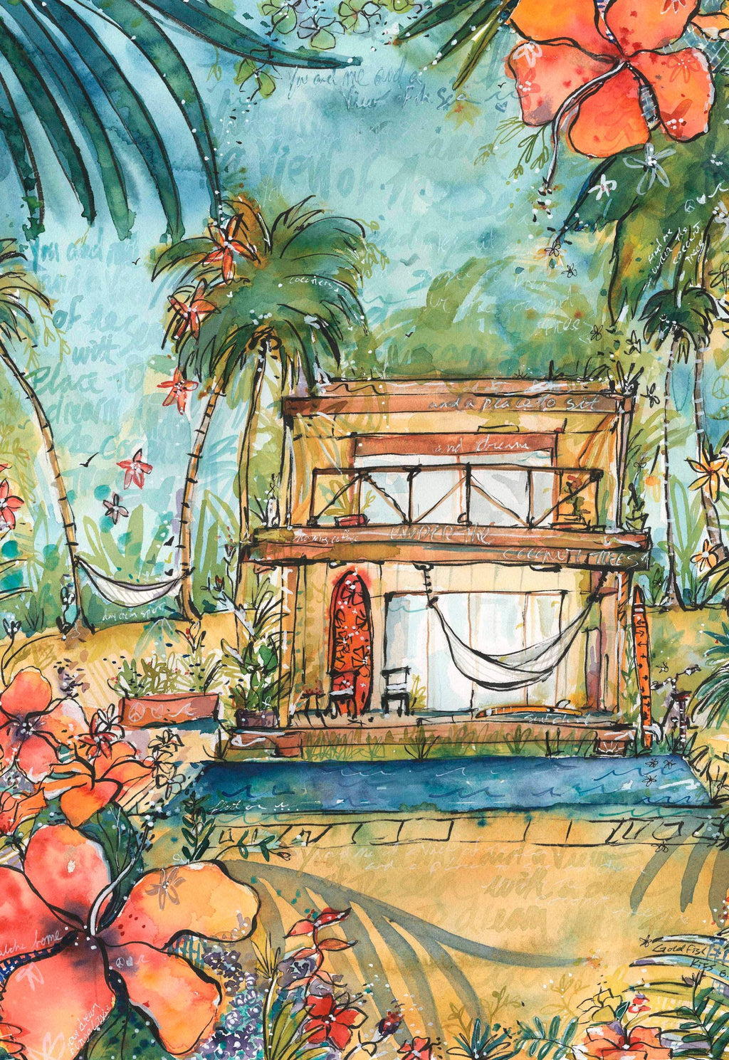 Dream House, 1000-piece puzzle, Surf Shack Puzzles