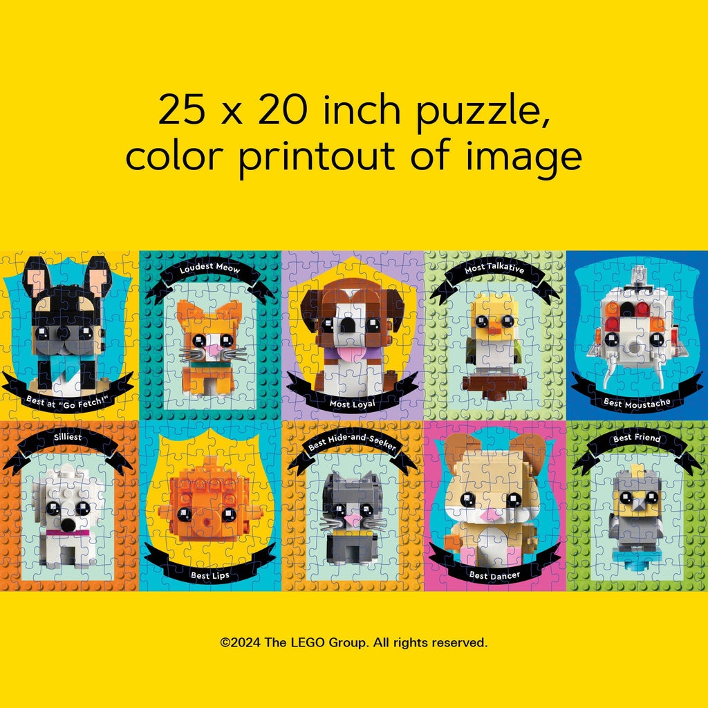 LEGO Pet Pals, 1000-piece puzzle, Chronicle Books