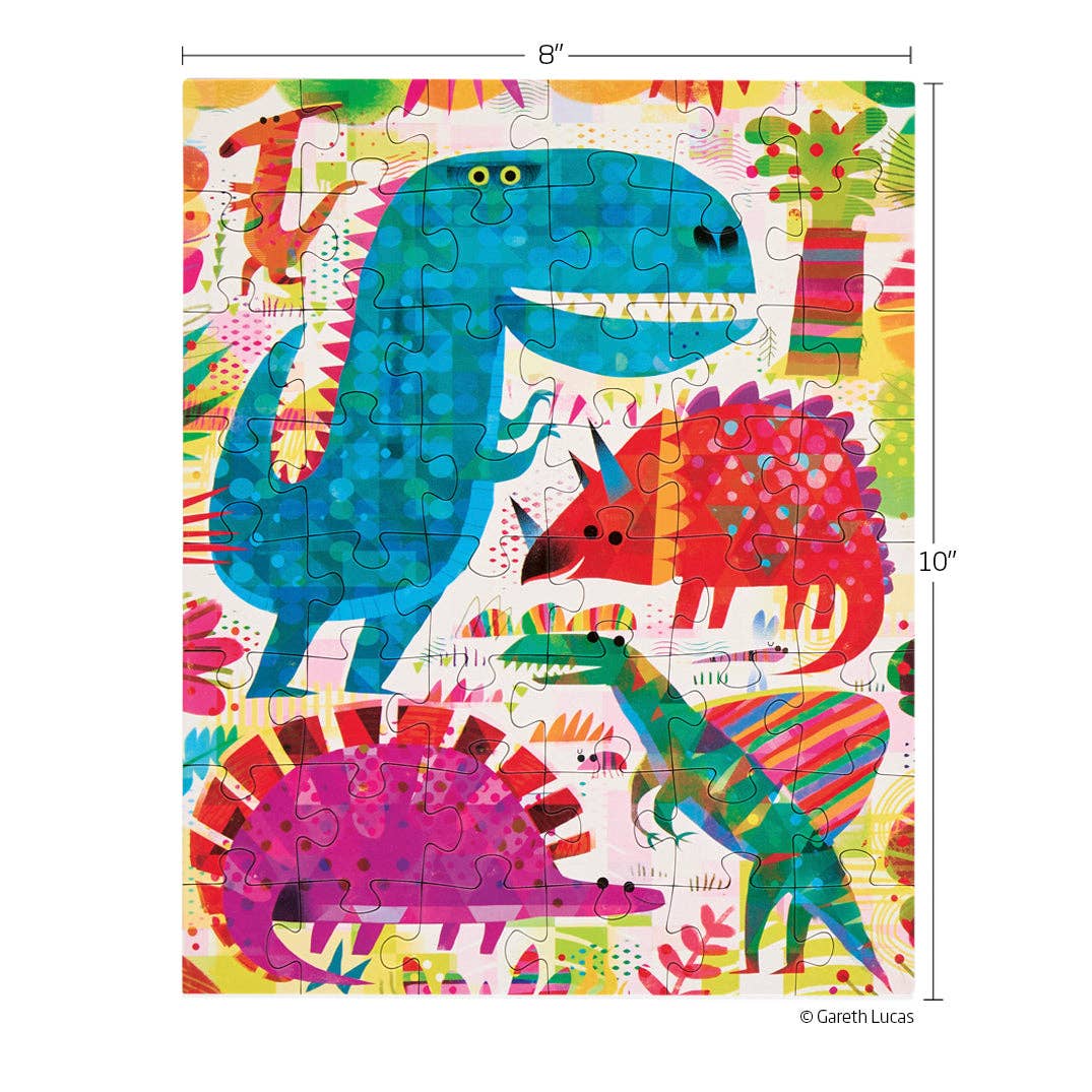 Dinosaur Day, 48-piece puzzle, WerkShoppe