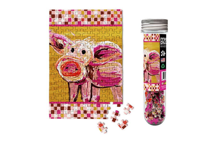 Hogs and Kisses, 150-piece mini puzzle, Micro Puzzles