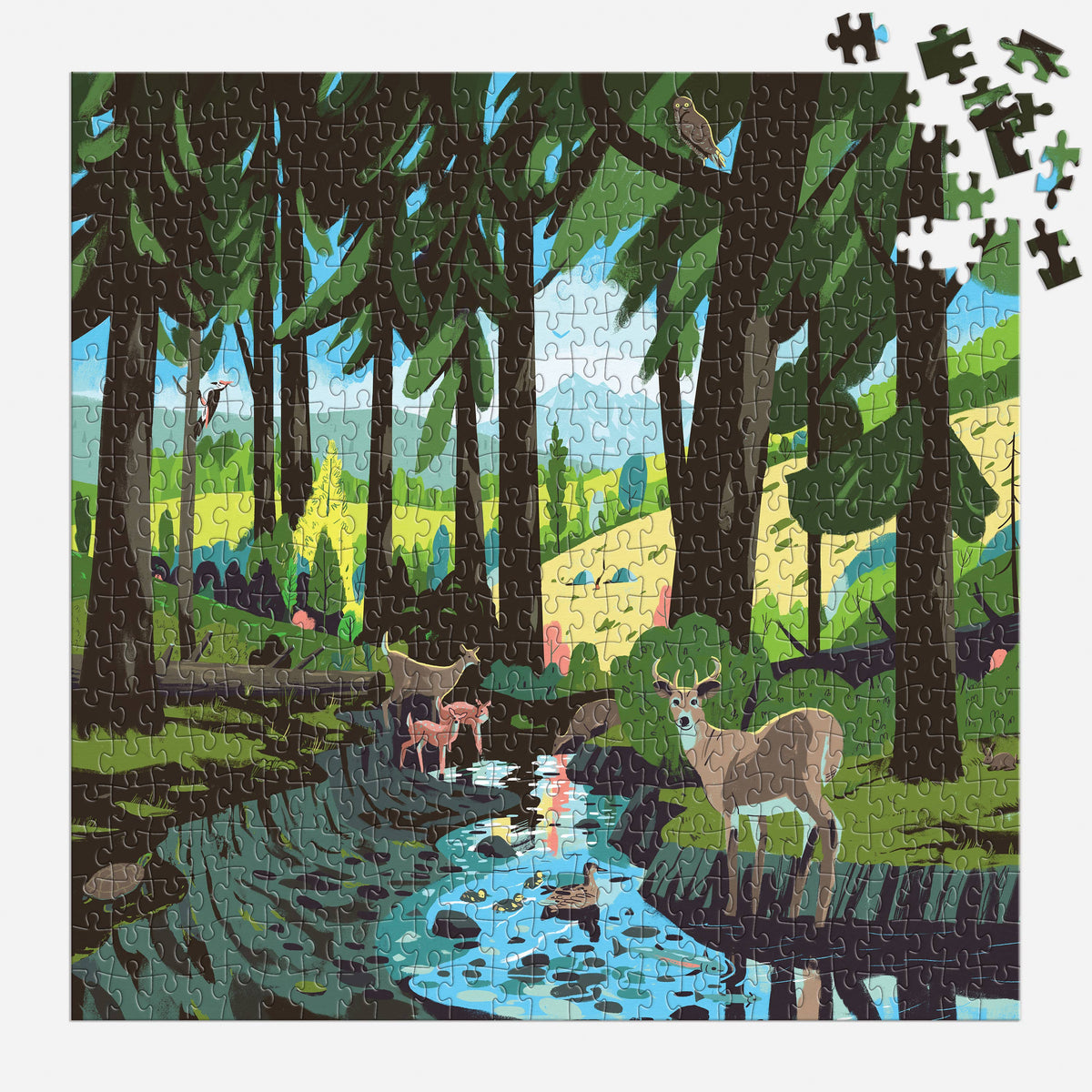 Woodland Pass, 500-piece puzzle, Galison