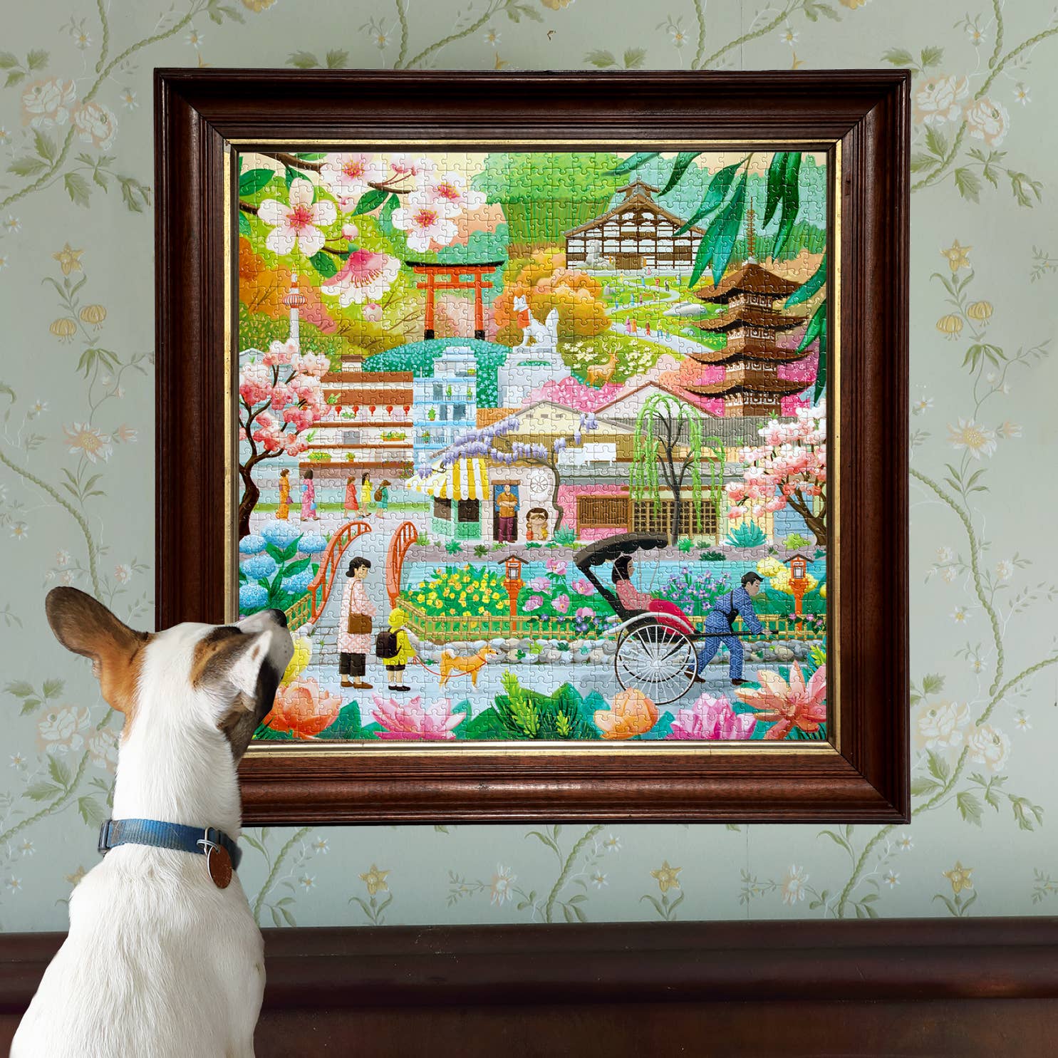 Seasons in Kyoto, 1000-piece puzzle, eeBoo