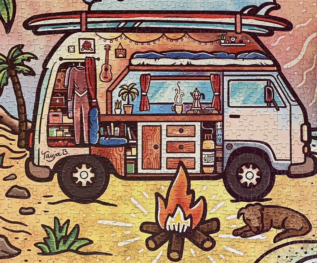 Van Life, 1000-piece puzzle, Surf Shack Puzzles