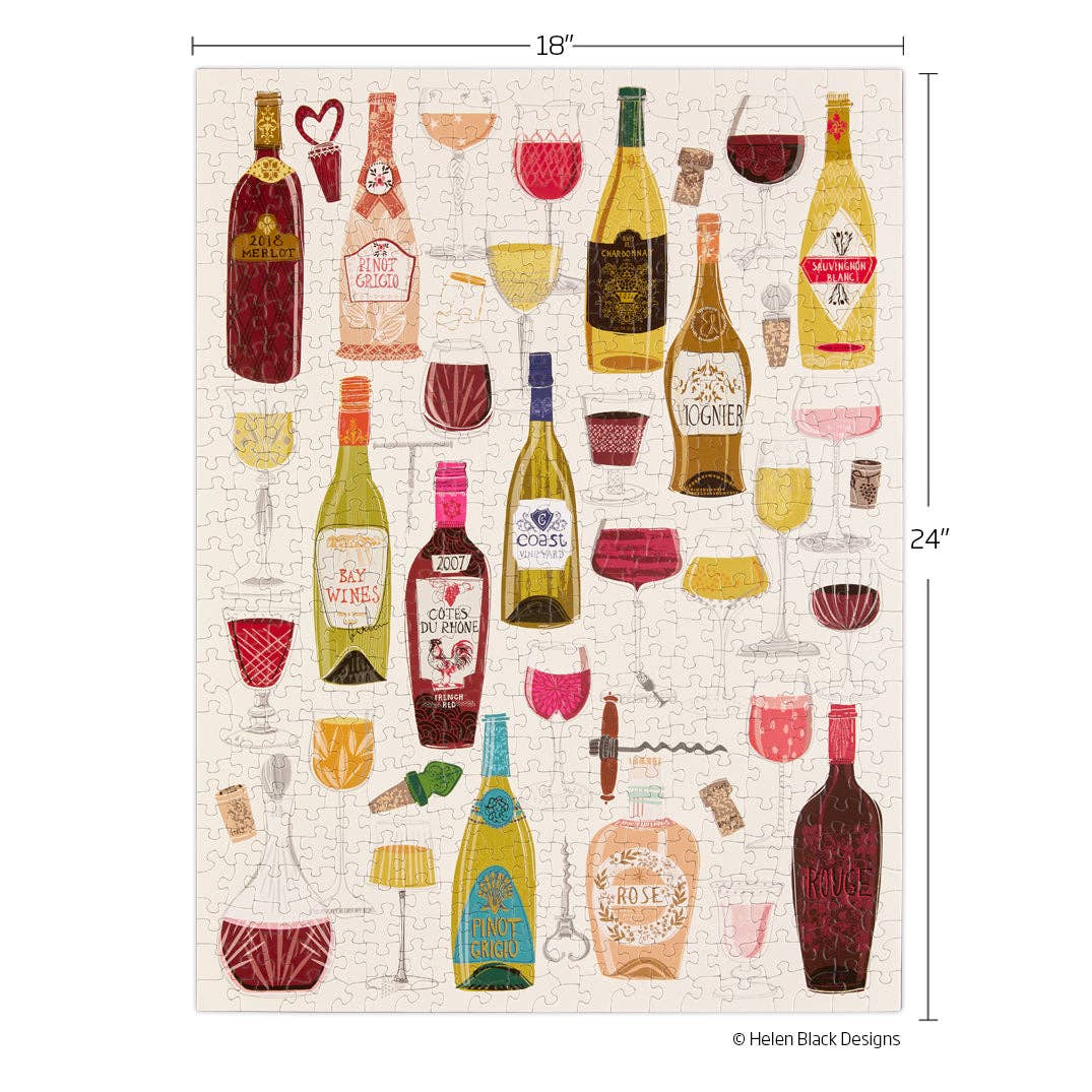 Wine Tasting, 500-piece puzzle, WerkShoppe