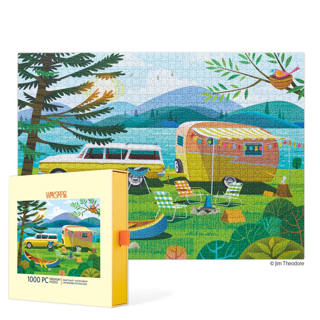 Happy Camper, 1000-piece puzzle, WerkShoppe