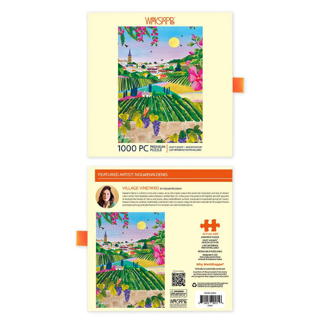 Village Vineyard, 1000-piece puzzle, WerkShoppe