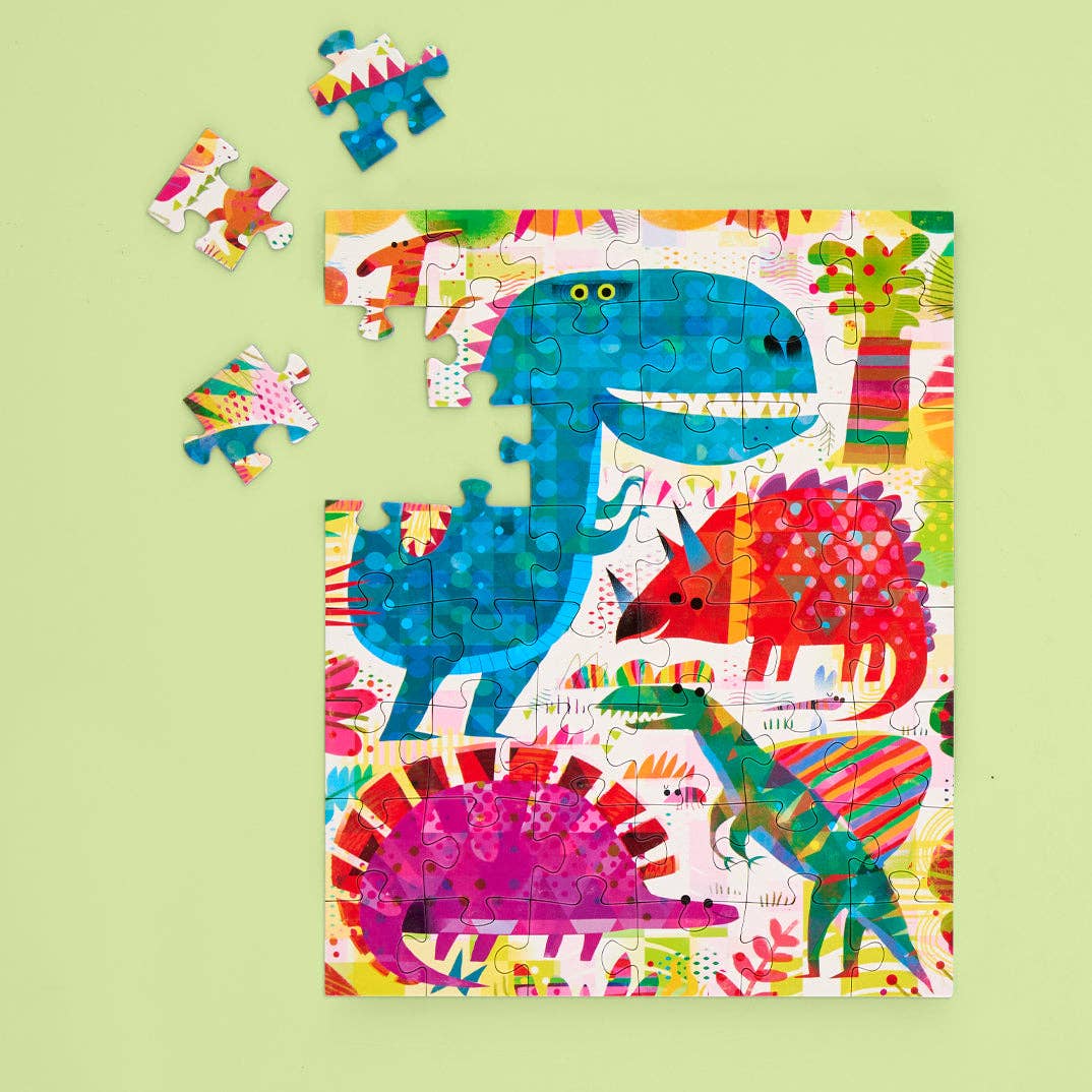 Dinosaur Day, 48-piece puzzle, WerkShoppe