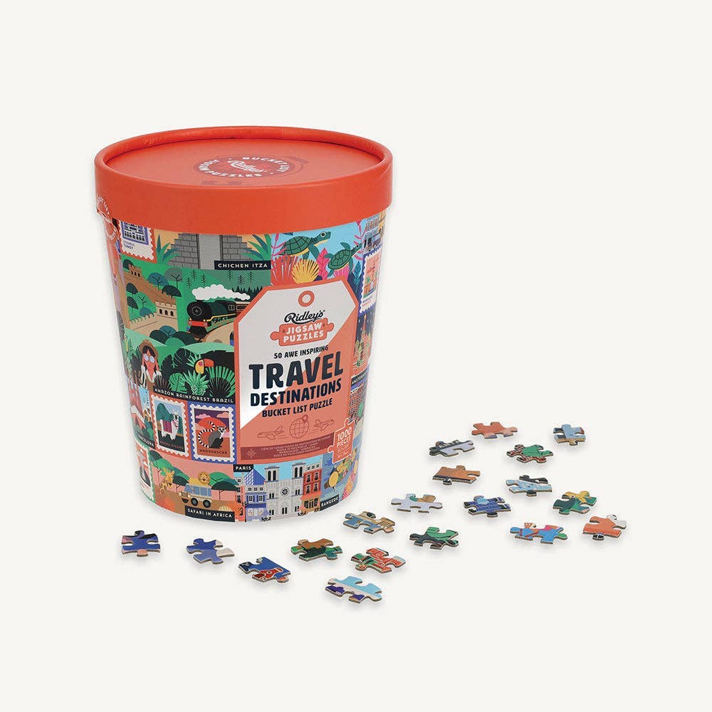 50 Awe-Inspiring Travel Destinations (Bucket List), 1000-piece puzzle, Ridley's
