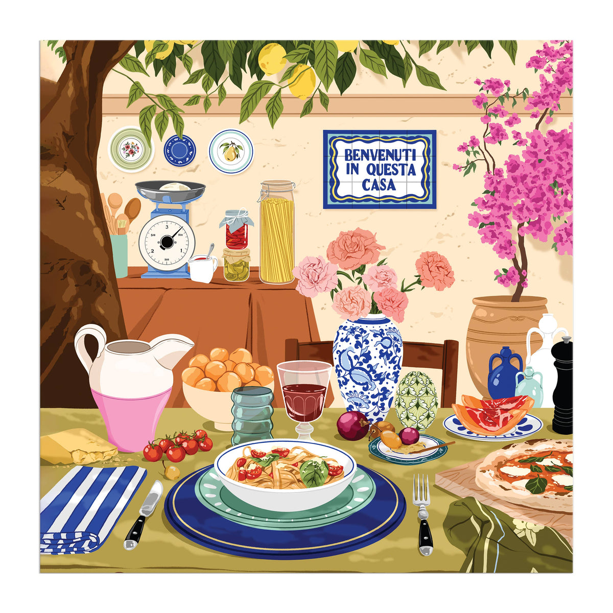 Tuscan Afternoon, 500-piece puzzle, Galison
