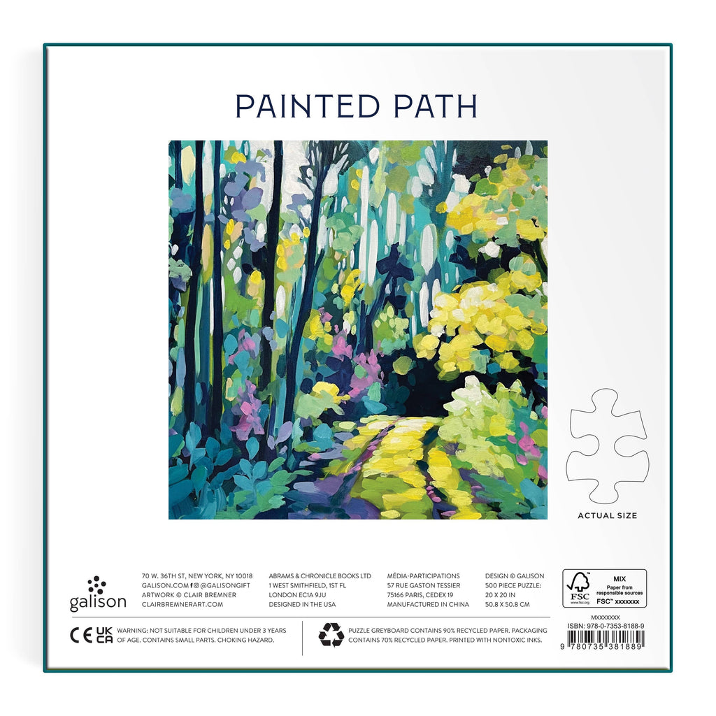 Painted Path, 500-piece puzzle, Galison