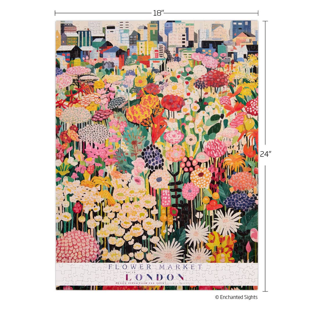 London Flower Market, 500-piece puzzle, WerkShoppe