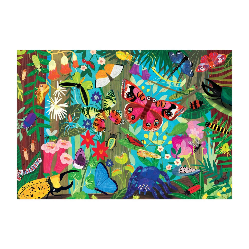 Bugs and Butterflies, 100-piece kids' puzzle, Mudpuppy