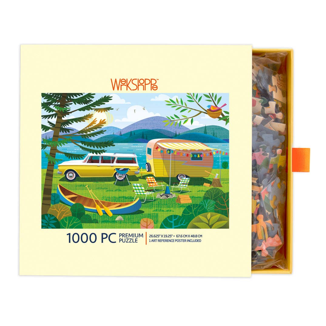 Happy Camper, 1000-piece puzzle, WerkShoppe