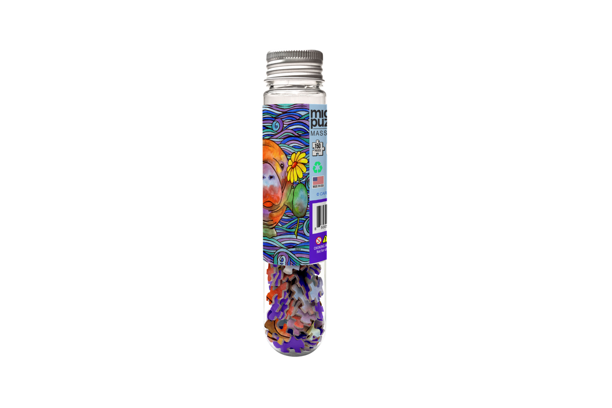 Hue Manatee, 150-piece puzzle, Micro Puzzles