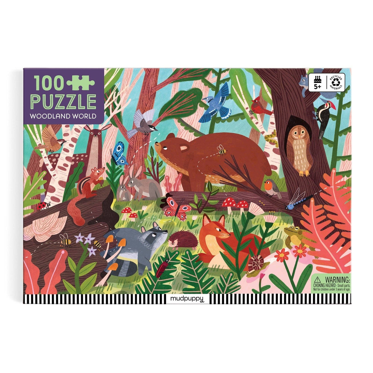 Woodland World, 100-piece kids' puzzle, Mudpuppy