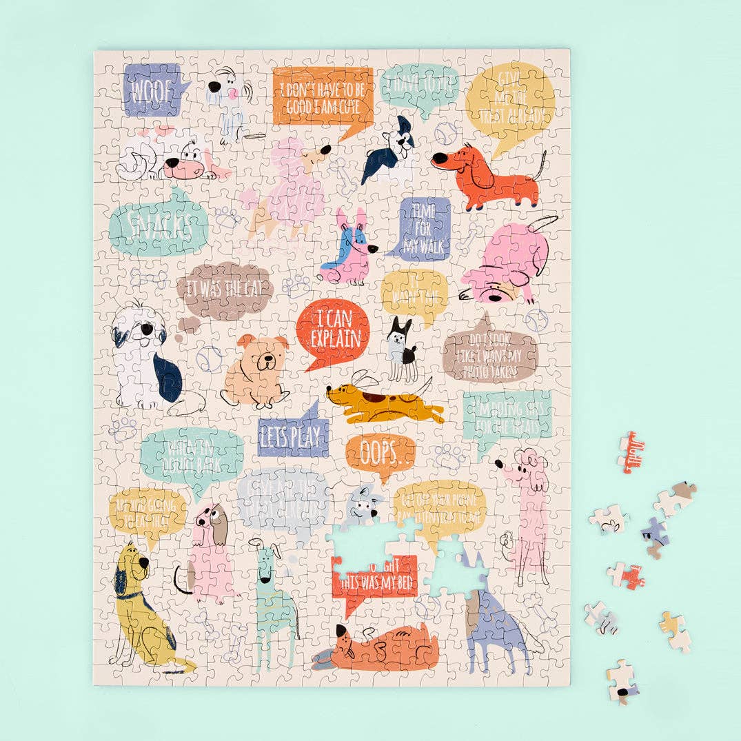 If Dogs Could Talk, 500-piece puzzle, WerkShoppe