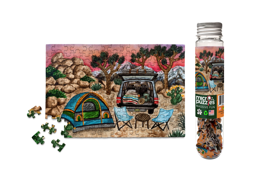 Joshua National Park - Camping, 150-piece mini puzzle, Micro Puzzles