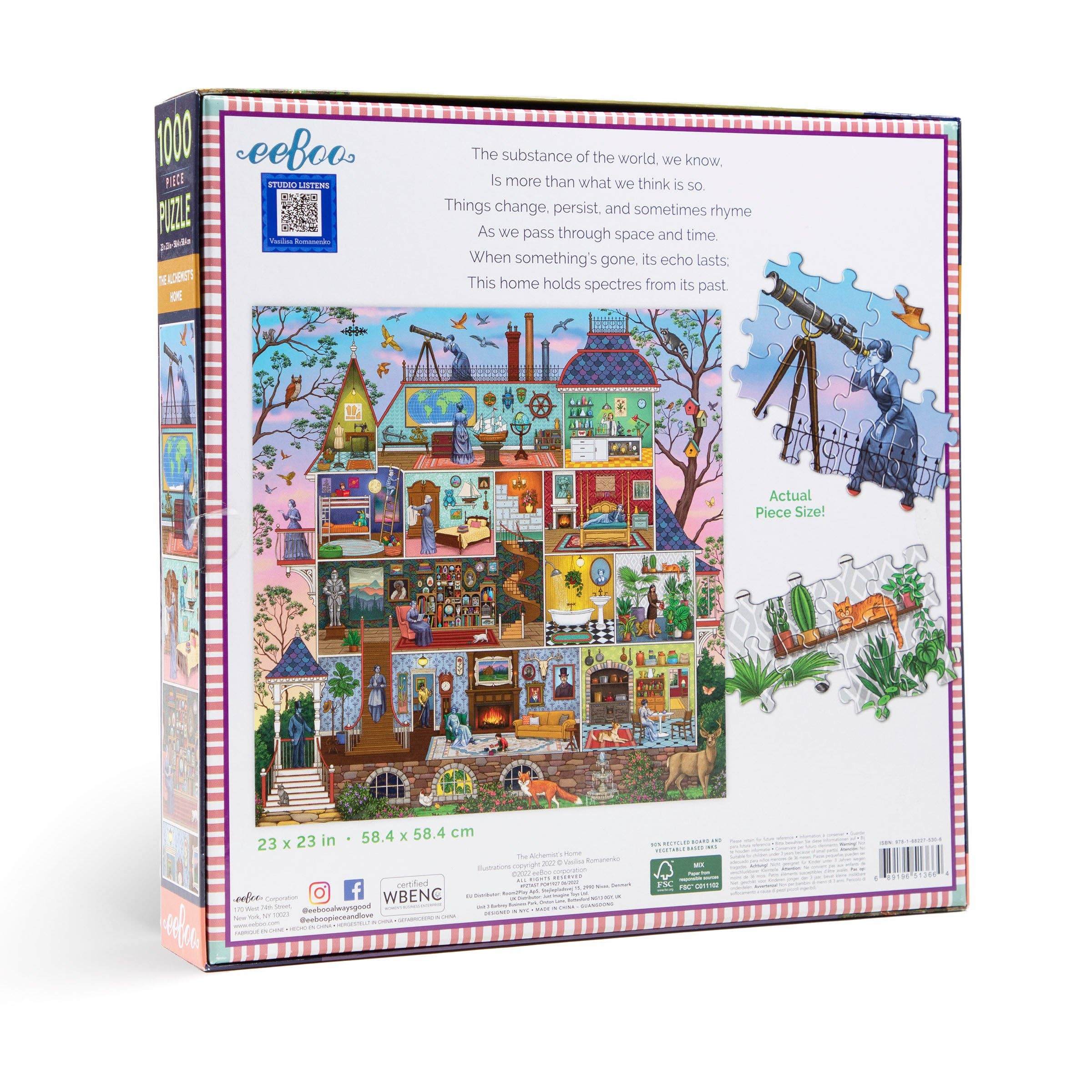 The Alchemist's Home, 1000-piece puzzle, eeBoo