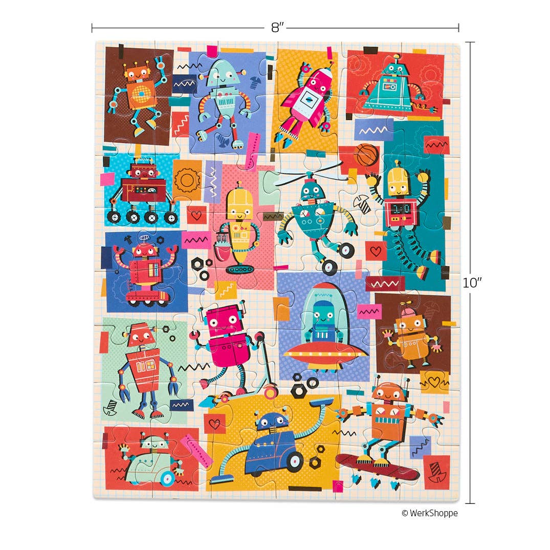 Robots, 48-piece puzzle, WerkShoppe