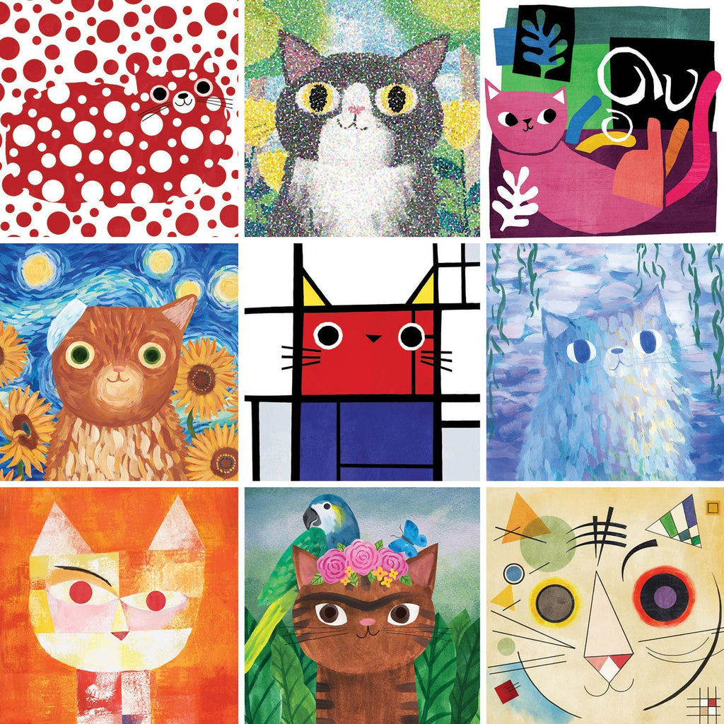 Artsy Cats, 500-piece puzzle, Mudpuppy