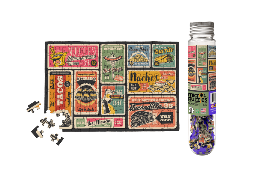 Foods, 150-piece mini puzzle, Micro Puzzles