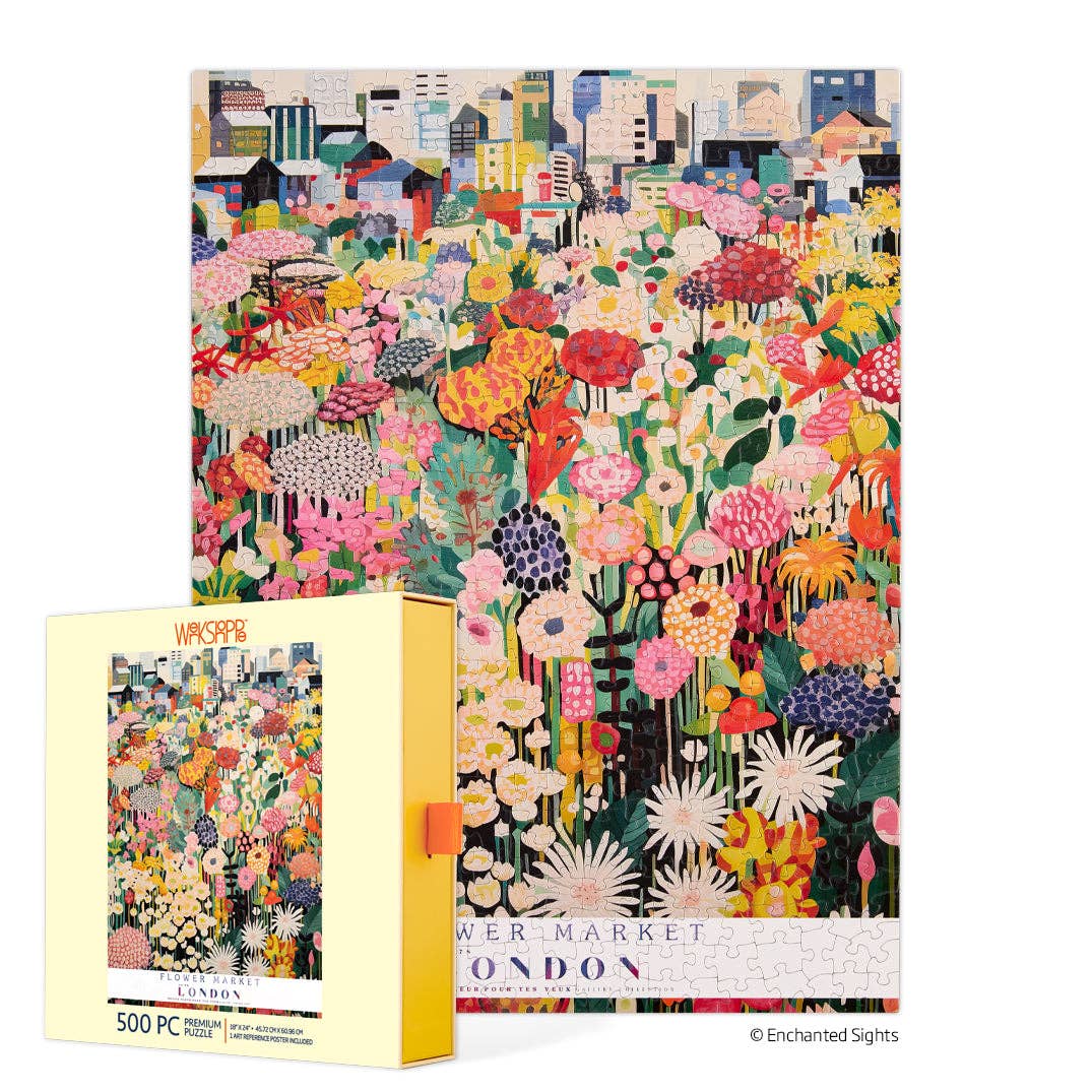 London Flower Market, 500-piece puzzle, WerkShoppe