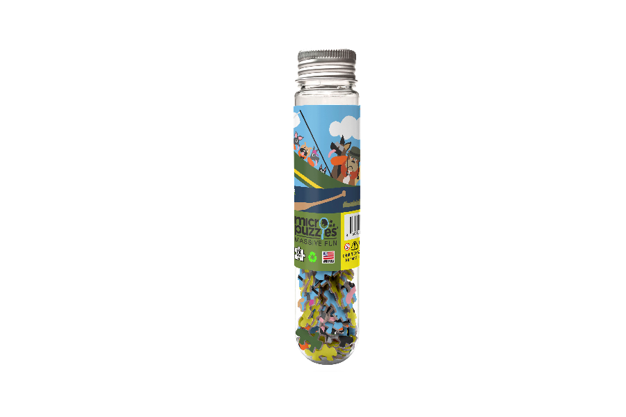 Dogs in Canoe, 150-piece mini puzzle, Micro Puzzles