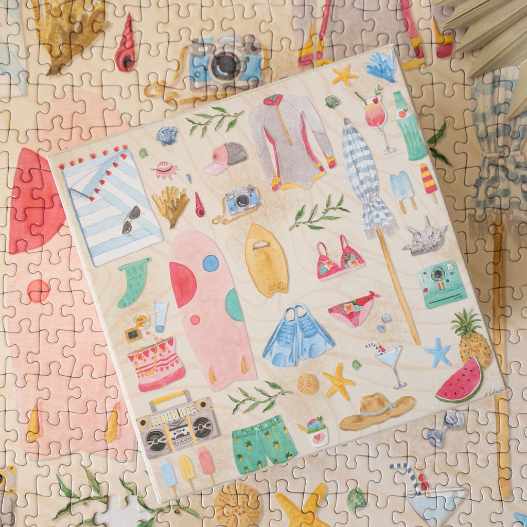 Beach Essentials, 500-piece puzzle, Surf Shack Puzzles