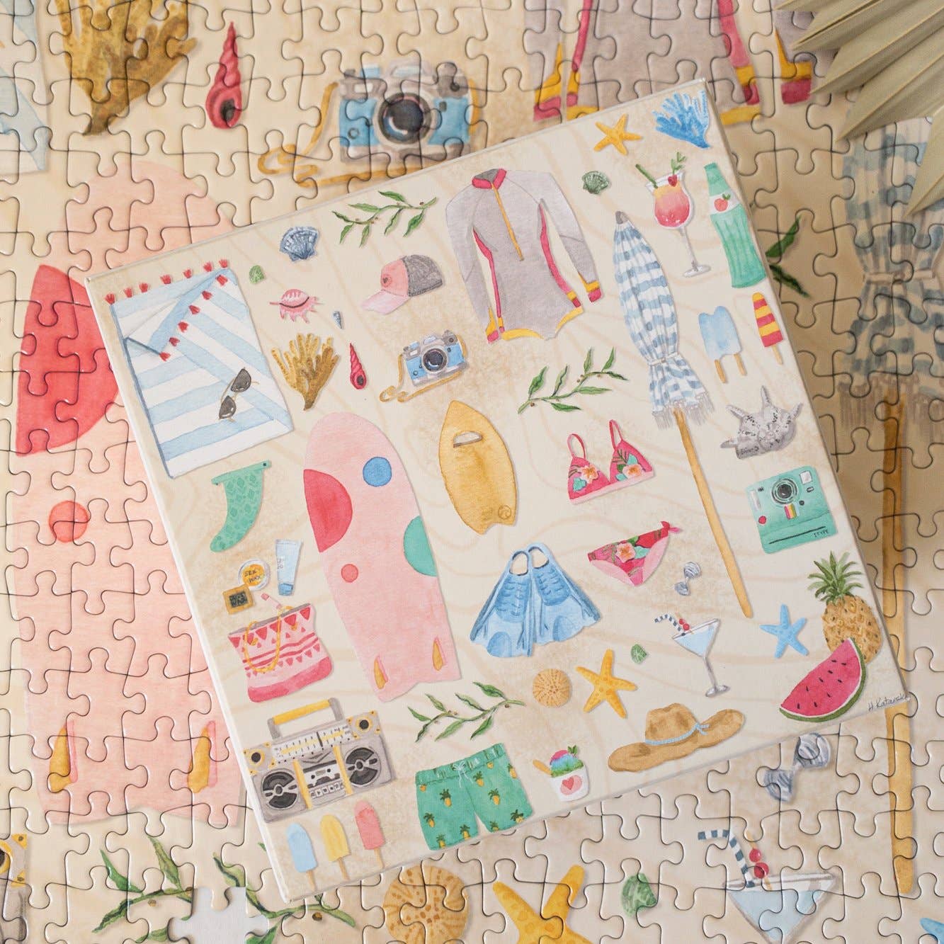 Beach Essentials, 500-piece puzzle, Surf Shack Puzzles