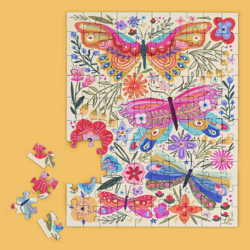 Butterfly Floral, 100-piece puzzle, WerkShoppe