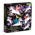 Unicorns Illuminated, 300-piece glow-in-the-dark kids' puzzle, Mudpuppy