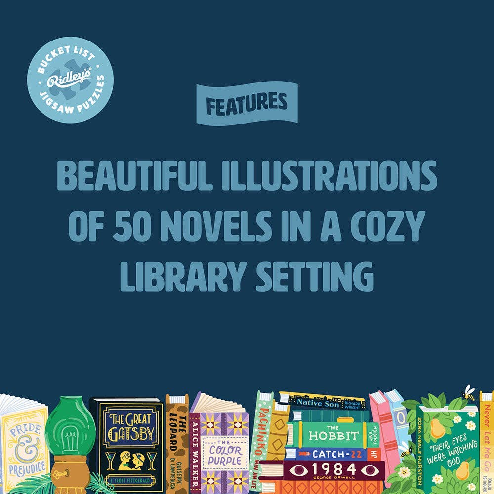 50 Must-Read Books (Bucket List), 1000-piece puzzle, Ridley's