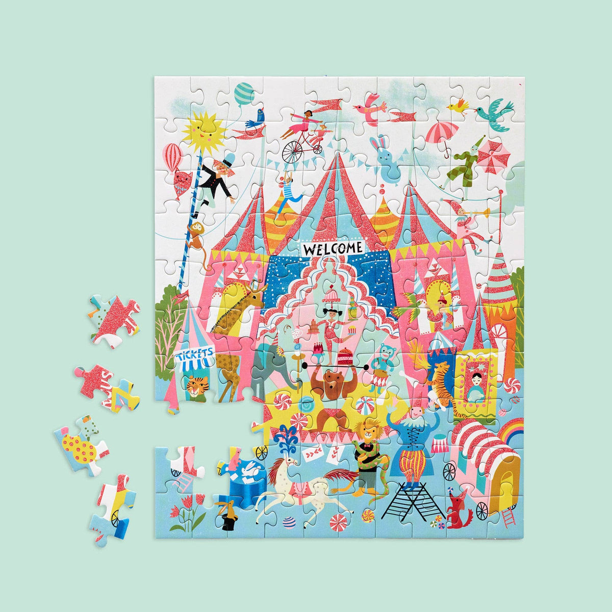 Colorful Circus, 100-piece puzzle, WerkShoppe