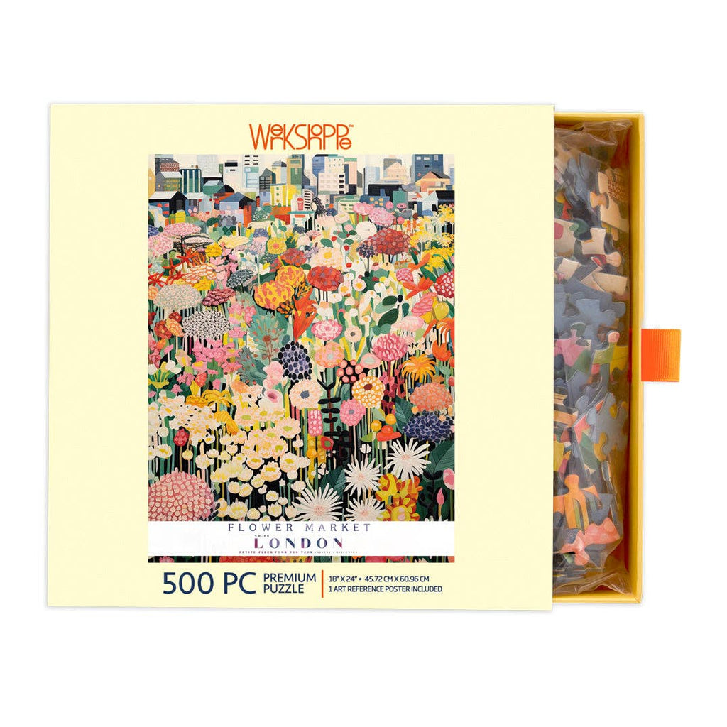 London Flower Market, 500-piece puzzle, WerkShoppe