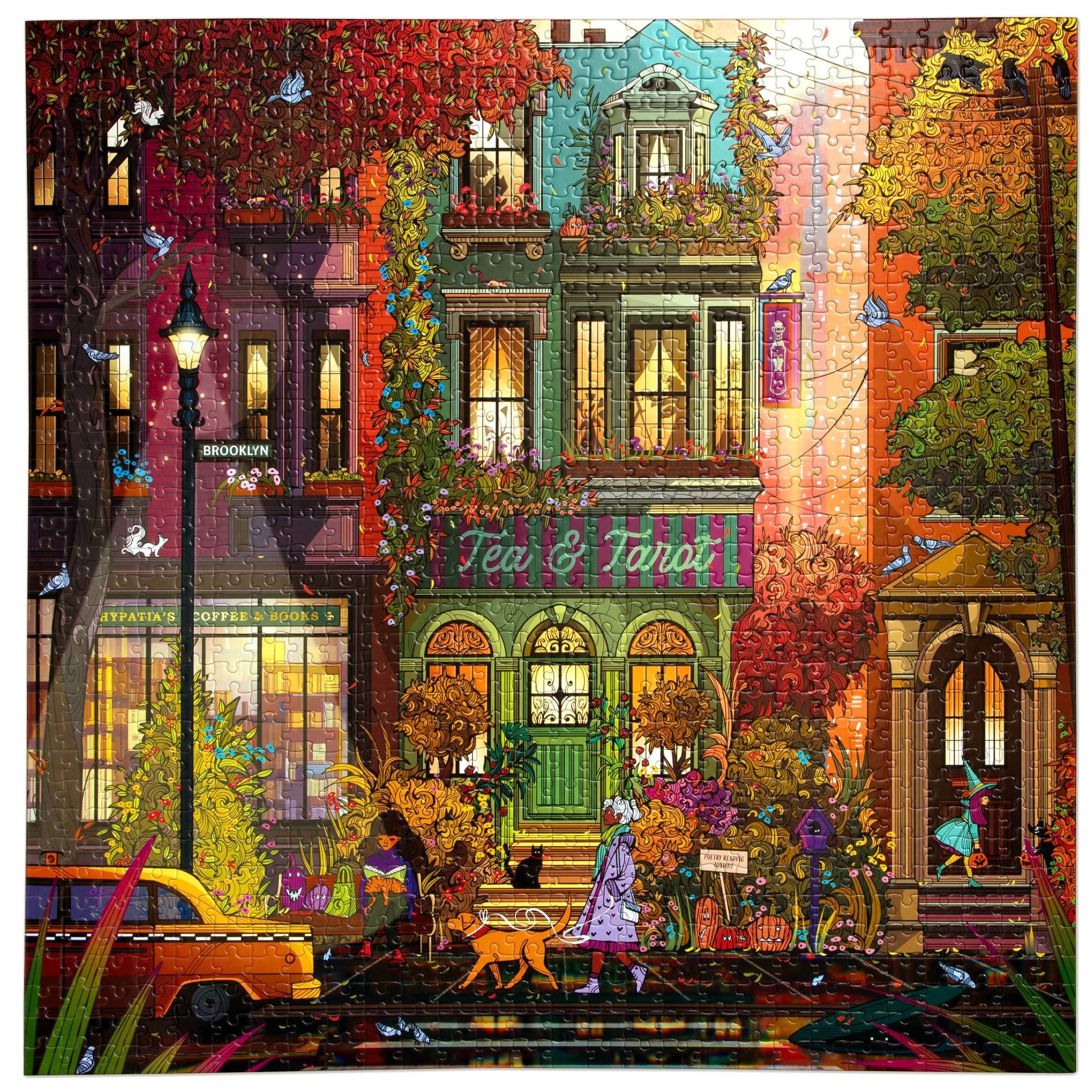 Fall in Brooklyn, 1000-piece puzzle, eeBoo