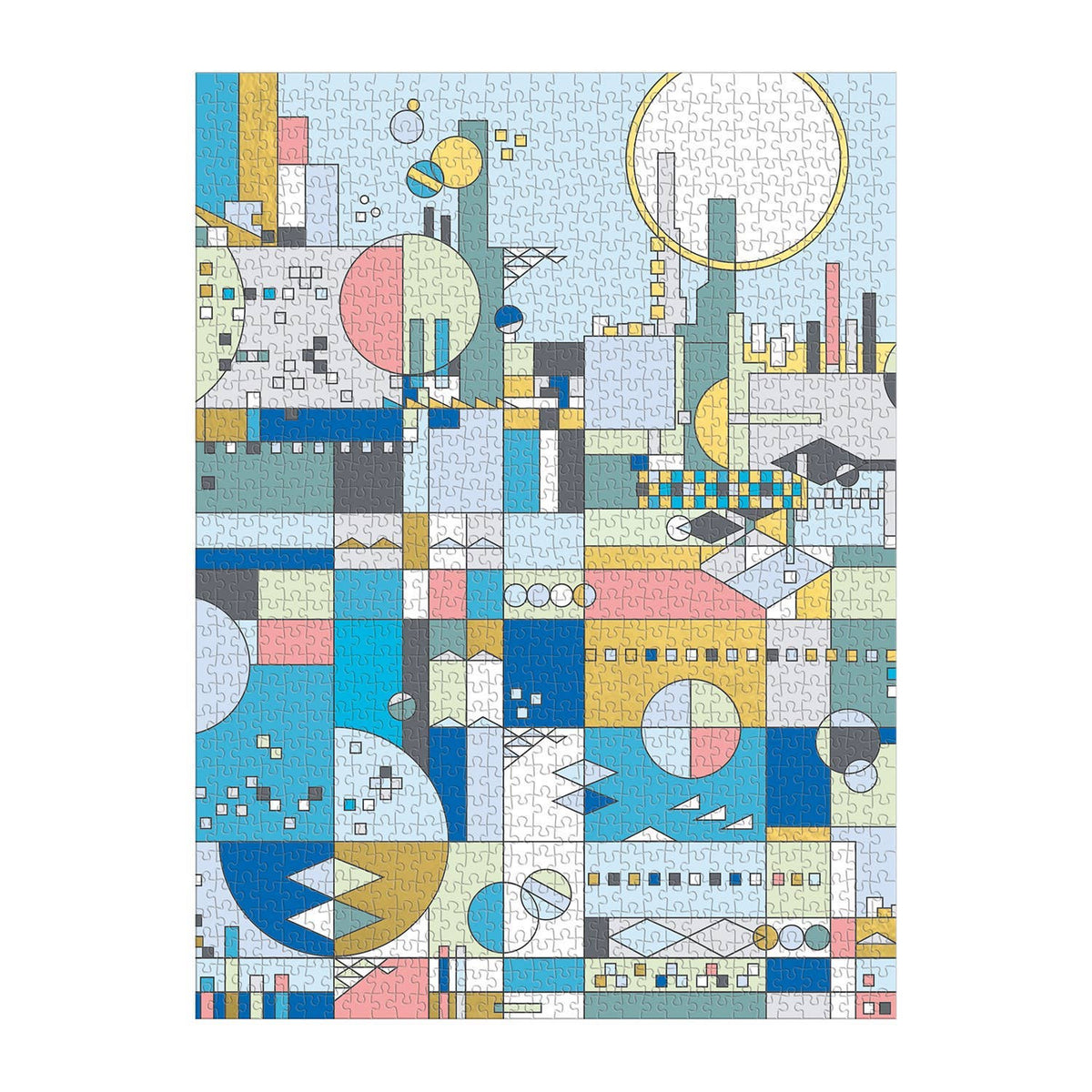 City by the Sea (Frank Lloyd Wright), 1000-piece foil-accented puzzle, Galison