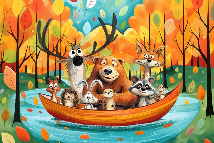 Canoe Critters, 150-piece mini puzzle, Micro Puzzles