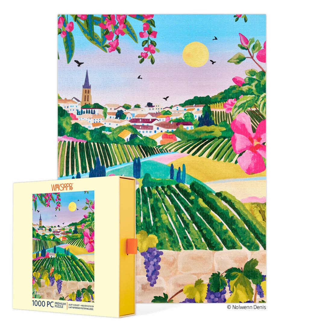 Village Vineyard, 1000-piece puzzle, WerkShoppe