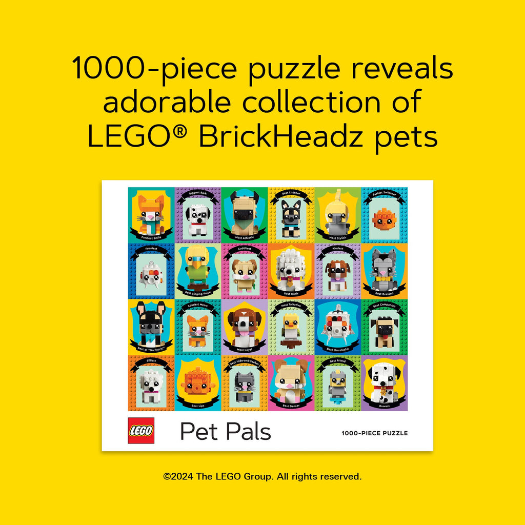 LEGO Pet Pals, 1000-piece puzzle, Chronicle Books
