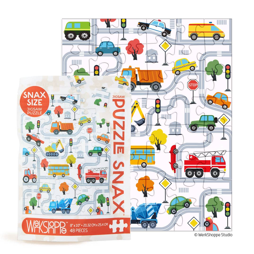 Trucks and Transportation, 48-piece puzzle, WerkShoppe