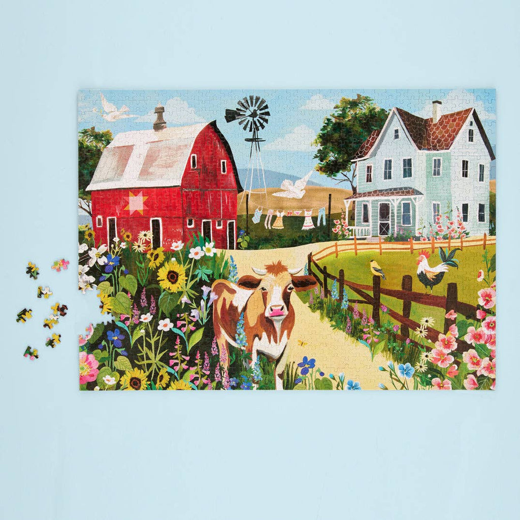 Wildflower Farm, 1000-piece puzzle, WerkShoppe