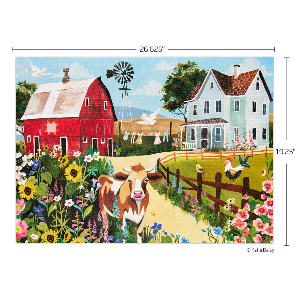 Wildflower Farm, 1000-piece puzzle, WerkShoppe