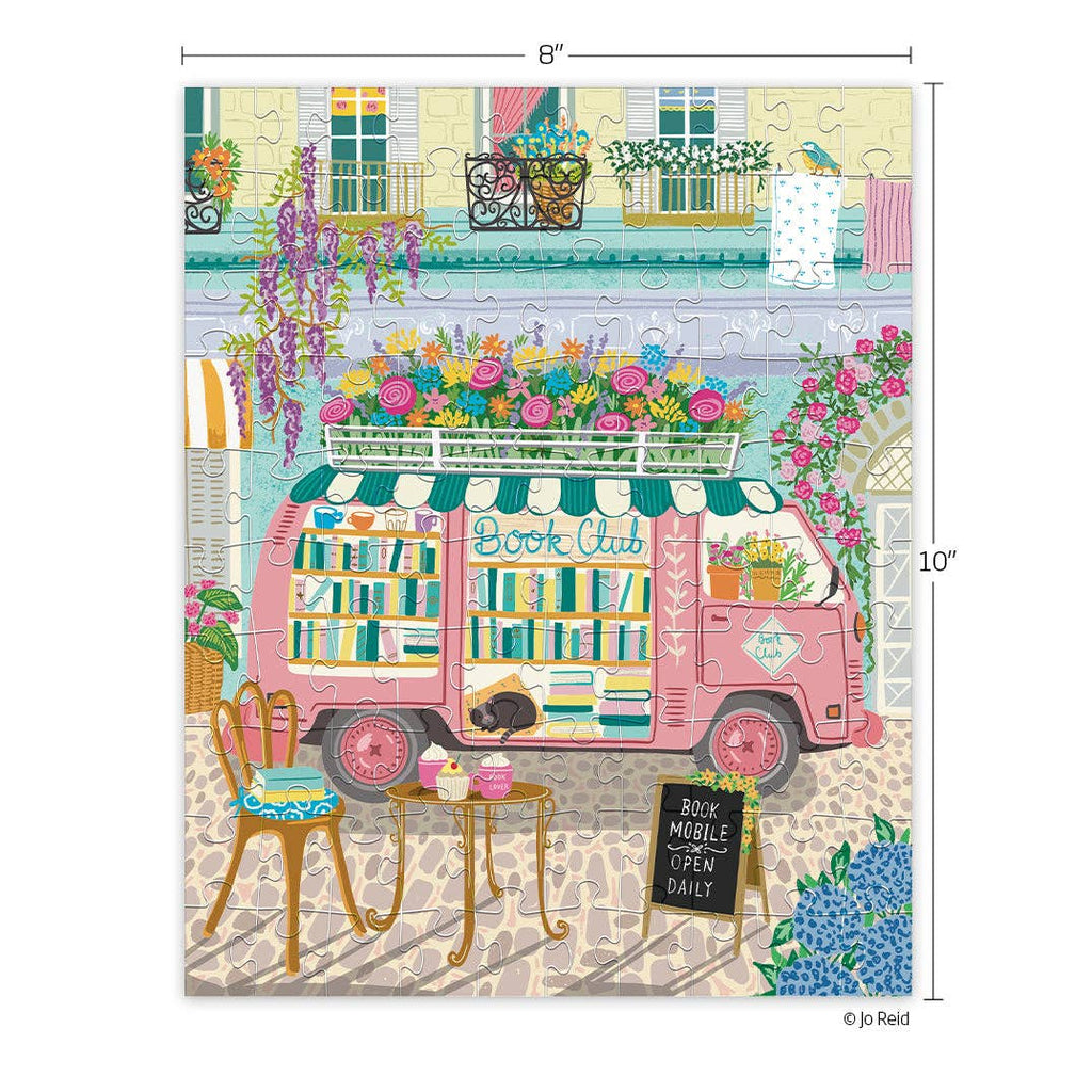 Mobile Book Club, 100-piece puzzle, WerkShoppe