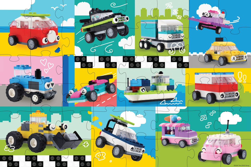 LEGO Vehicles, 48-piece kids' puzzle, Chronicle Books